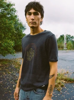 Nudie Jeans Ricky Bad News T-Shirt Antracite