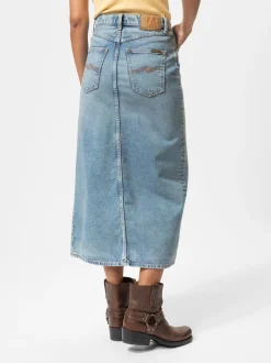 Nudie Jeans Women Anna Denim Skirt Desert