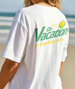On Vacation Lemonade T-shirt White