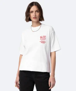 On vacation Paradise Pizza T-Shirt White