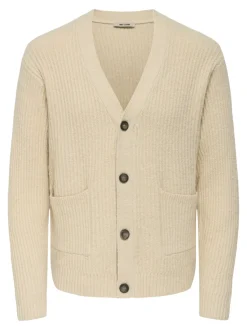 Onsframe Knit Cardigan Oatmeal