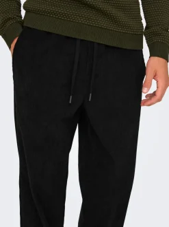 Onssinus Loose Dorduroy Pants Black