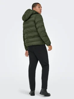 Onsunion Hood Puffer Jacket Green