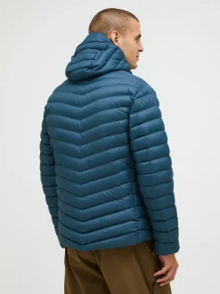 Peak Performance Frost Down Hood Jacket Men Mountain Lake