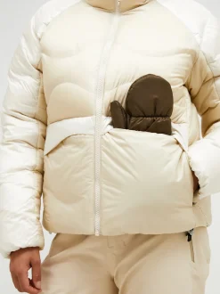 Peak Performance Helium Diamond Fuse Down Jacket Women Sandfog/Moiuntain Mist