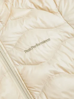 Peak Performance Helium Down Hood Jacket Women Sand Fog