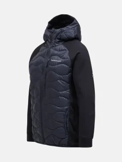 Peak Performance Helium Hybrid Down Hood Jacket Men Black