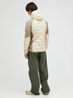 Peak Performance Helium Hybrid Down Hood Jacket Men Sandfog