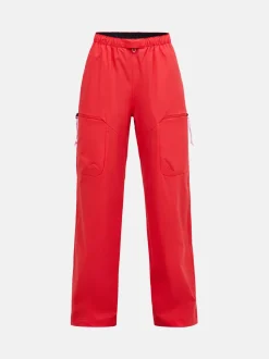 Peak Performance Outdoor Cargo Pants Women Brilliant Red