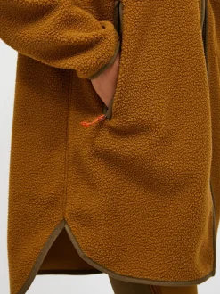 Peak Performance Pile Long Zip Women Earthy Summit