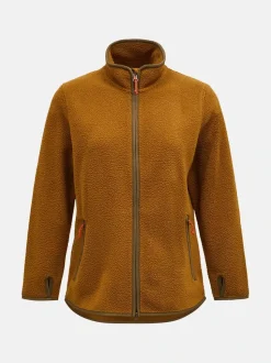 Peak Performance Pile Zip Jacket Women Earthy Summit