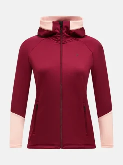 Peak Performance Rider Essentials Zip Hood Women Vertical Zenith/Peach Fuzz