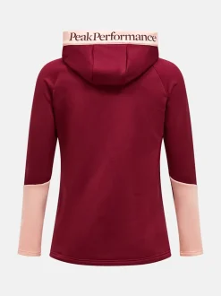 Peak Performance Rider Essentials Zip Hood Women Vertical Zenith/Peach Fuzz