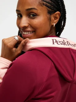Peak Performance Rider Essentials Zip Hood Women Vertical Zenith/Peach Fuzz