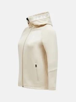 Peak Performance Rider Zip Hood Women Sand Fog