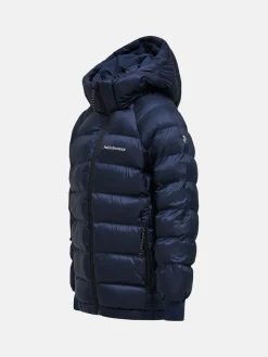 Peak Performance Tomic Insulated Hood Jacket Junior Blue Shadow