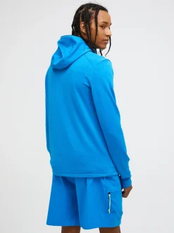 Peak Performance Trail Polartec Zip Hood Men Brilliant Blue