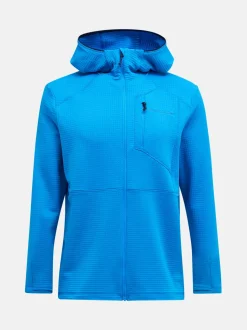 Peak Performance Trail Polartec Zip Hood Men Brilliant Blue
