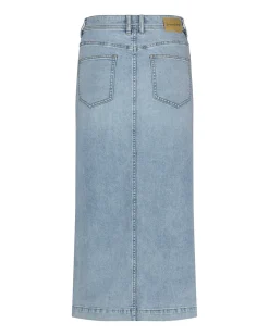 Red Button Alina Skirt Frontslit Bleach