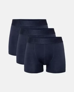 Resteröds Gunnar Boxer Bamboo 3-pack – Regular leg Navy