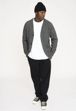 Resteröds Kyle Cardigan Grey Melange