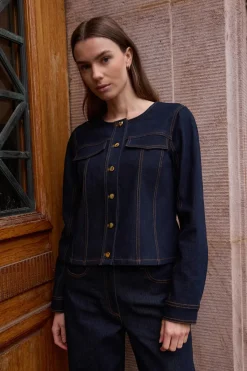 Rue de Femme RdfSolenne jacket Blue denim