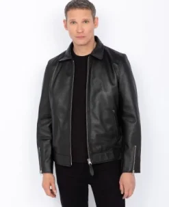 Schott Leather Jacket Black