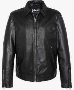 Schott Leather Jacket Black