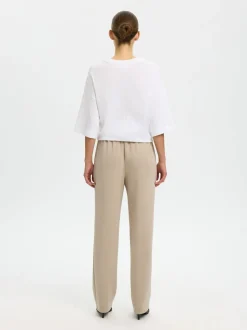 Selectec Femme Slftenny Hw Pant Pure Cashmere
