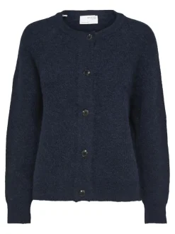 Selected Femme Lulu Short Cardigan Dark Sapphire