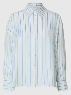 Selected Femme Mairin Striped Shirt Bright White