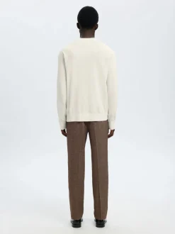 Selected Femme Slmtorino Ls Knit Crew Neck Egret