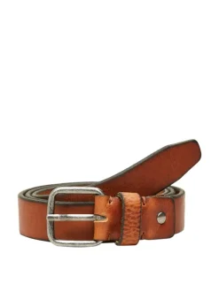 Selected Homme Henry Leather Belt Cognac