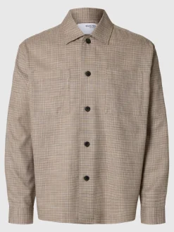 Selected Homme Henry Overshirt Sand