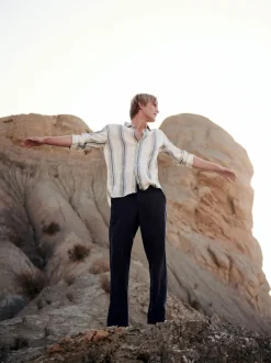 Selected Homme Loose Mads Sun Press Pants Phantom