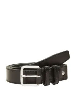 Selected Homme Nate Leather Belt Black