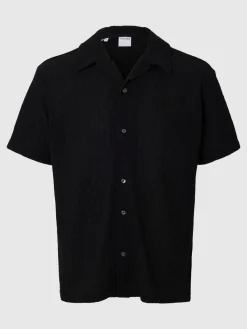 Selected Homme Relax Bane Jersey SS Shirt Black