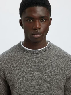 Selected Homme Ross Crew Neck Knit Black