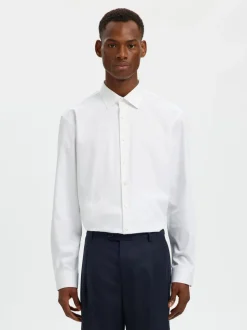 Selected Homme Slhreg Performance Shirt Bright White