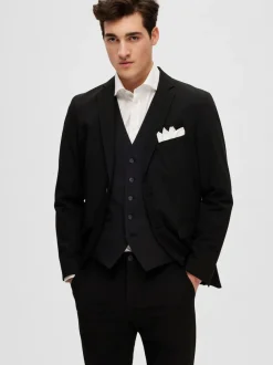 Selected Homme Slim-Liam Waistcoat Black
