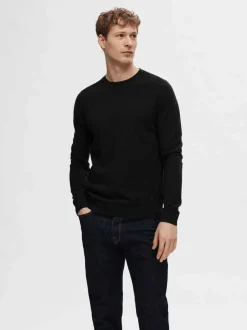 Slhberg Berg Crew Neck Black