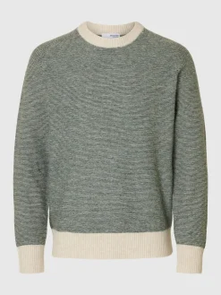 Slhrai Crew Neck Knit Deep Forest