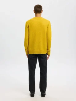 Slhrai Crew Neck Knit Golden Flake