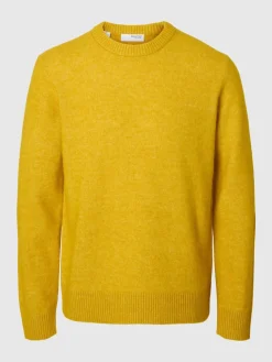 Slhrai Crew Neck Knit Golden Flake
