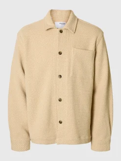 Slhregfred Structured Overshirt Egret