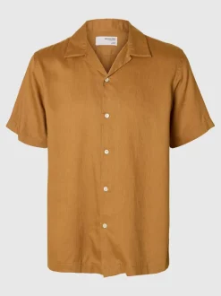 Slhregnoa Mix Resort Shirt Chipmunk