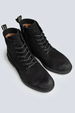 Sneaky Steve Ben Suede Shoe Black