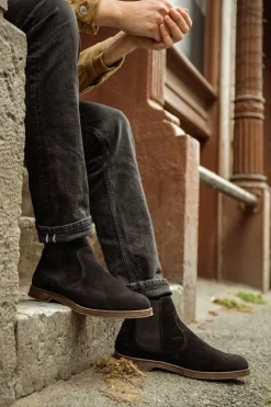 Sneaky Steve Risty Suede Shoe Black