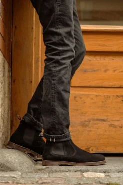 Sneaky Steve Risty Suede Shoe Black