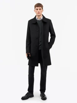 Tiger of Sweden Aleric Funnel-Neck Coat Black